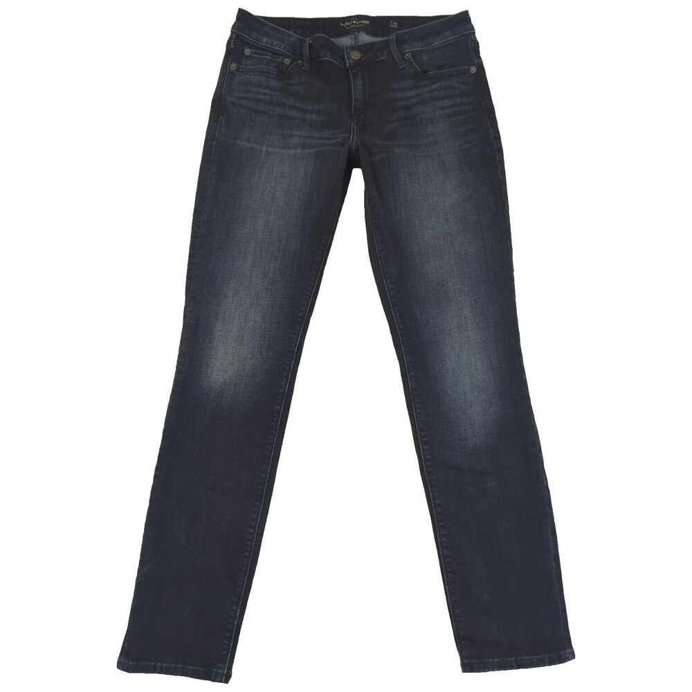 Lucky Brand Womens Jeans Lolita Skinny 8/29R Blue Denim 30x29 Mid Rise Dark Wash